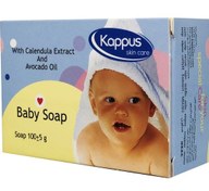 تصویر کاپوس صابون بچه حاوی عصاره کالاندولا و روغن آووکادو Kappus Baby Soap With Calendula Extract And Avocado Oil