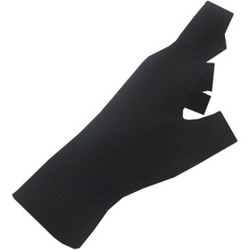 تصویر دستکش بافتنی پیکنیک مدل انگشتی - مشکی - XXL 