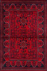 تصویر فرش ماشینی طرح گلیم طرح درناز کد HAG2.808.01 