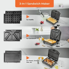 تصویر ساندویچ ساز جیپاس مدل Geepas 750W 2 Slice - ارسال 10 الی ۱۵ روز کاری 