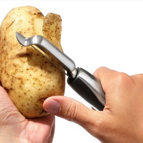 تصویر پوست کن استیل اکسو نقره ای 