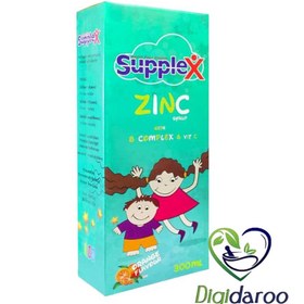 تصویر زينک + ب کمپلکس + ويتامين سي 300 م ل شربت - ساپلکس ا ZINC WITH B COMPLEX & VIT C 300 ML SYRUP - SUPPLEX ZINC WITH B COMPLEX & VIT C 300 ML SYRUP - SUPPLEX