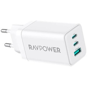 تصویر شارژر دیواری 65 وات راو پاور مدل RP-PC172 RAVpower 65W Wall Charger RP-PC172