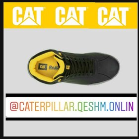 تصویر کفش نیم بوت اسپرت مردانه کاترپیلار مدل Caterpillar Hex Mid Boots Black Nnoir P111350 