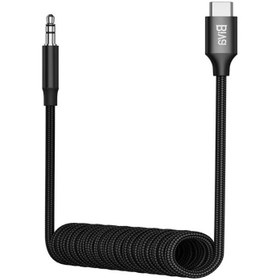 تصویر کابل تبدیل Type-C به AUX بیوا AUX-09T طول 1 متر Biva AUX-09T Type-C To AUX 1m Cable