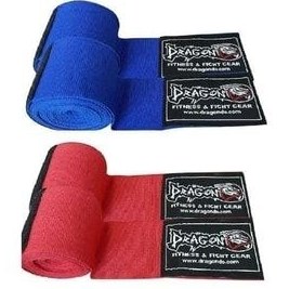 تصویر باند بوکس قرمز 83811 3.5 متر الاستیک Boxing Bandage 2 Set1 Dragondo 