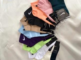 تصویر جوراب نیم ساق نایک - بنفش 