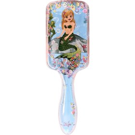 تصویر برس مو فانتزی آکواریومی طرح پری دریایی کد F 