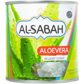 تصویر کمپوت آلوئه ورا همراه با شربت الصباح 425 گرم AL SABAH AL SABAH aloevera compote in light syrup 425 g