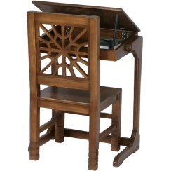 تصویر میز و صندلی نماز و تحریر چوبی کد 650 - ارسال از 15 روز کاری دیگر 