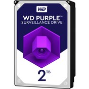 تصویر هارد دیسک اینترنال وسترن دیجیتال سری بنفش ظرفیت 2 ترابایت (غیراصل) ا Western Digital Purple Internal Hard Drive 2TB Western Digital Purple Internal Hard Drive 2TB