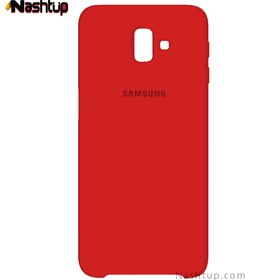 تصویر قاب سيليكونى اصلى رنگ قرمز گوشى Samsung Galaxy J6 Plus 2018 