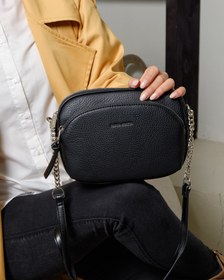 تصویر کیف دوشی زنانه دیوید جونز مدل ۱-۶۹۰۵ - خردلی ا David Jones 6905-1 David Jones 6905-1