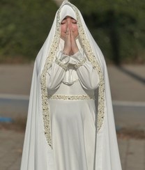 تصویر ست عقد جواهردوزی - لیمویی 