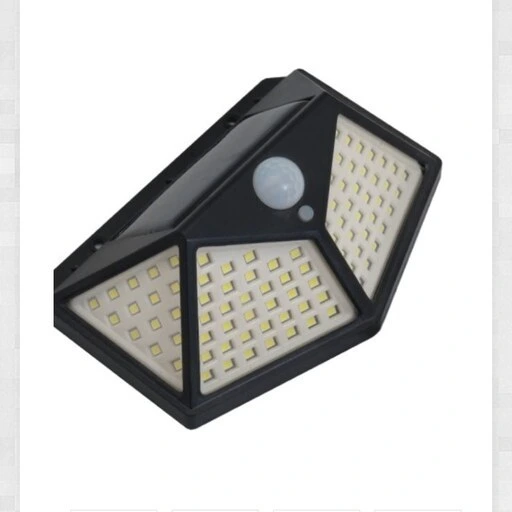 خرید و قیمت چراغ دیواری خورشیدی 100 ال ای دی LED پرنور دارای سنسورحرکتی ...