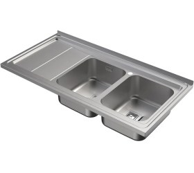 تصویر سینک ظرفشویی آلتون مدل SR1202 روکار ۲ لگن 