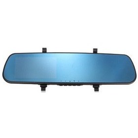 تصویر دوربین ثبت وقایع ۲ لنزه آینه ای برند بلک باکس Car mirror with 2 cameras, parking capability and event recording