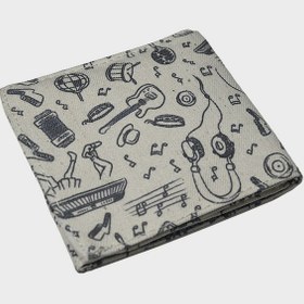 تصویر کیف پول کتان طرح Punk Guy 