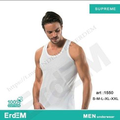 تصویر زیرپوش مردانه یقه گرد - زرشکی / 3XL ا Men's underwear Men's underwear