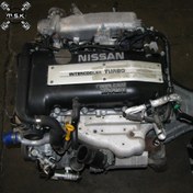 تصویر موتور و گیربکس نیسان مدل NISSAN JDM SR20DET 2.0L 16v 