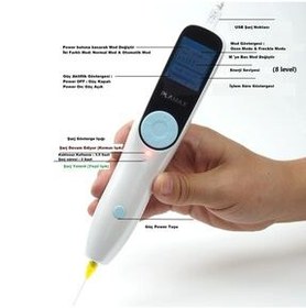 تصویر دستگاه شستشوی صورت جدید فیبروبلاست قلم پلاسما ازن طلایی سرد پلک رفع چین و چروک اورجینال Plamax 
