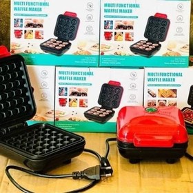 تصویر مینی وافل ساز مربع . کارتن سبز 