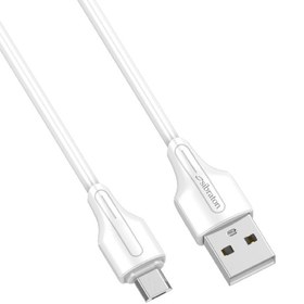 تصویر کابل تبدیل USB به MicroUSB سیبراتون مدل S410A طول 1 متر سفید کابل تبدیل USB microUSB