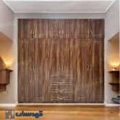 تصویر کمد دیواری مدل لیون تیره 