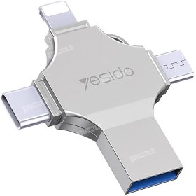 تصویر مبدل و فلش مموری یسیدو مدل FL10 ظرفیت 64 گیگابایت YESIDO FL10 FLASH DRIVE 64G