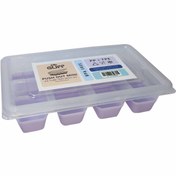 تصویر قالب یخ سیلیکونی ۸ خانه درب دار 