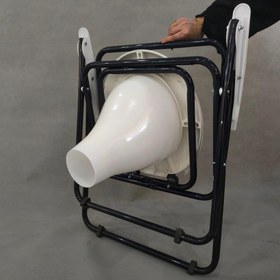 تصویر توالت فرنگی تاشو مدل مبله 