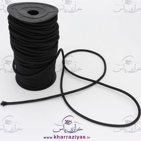 تصویر کش قیطان شلواری مشکی ضخیم (توپ 50 یاردی) 