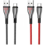 تصویر کابل شارژ بروفون مدل BU23 با سری تایپ سی BOROFONE BU23 TYPE C CHARGING CABLE