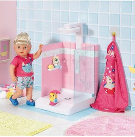 تصویر دوش حمام با ورودی برای عروسک‌های ۴۳ سانتی‌متری برند baby born Bath Walk-In Shower for 43cm Dolls