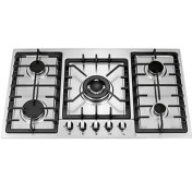 تصویر اجاق گاز استیل ۵ شعله تی اندی مدل TD 116E T&D Steel Hob Model TD 116E