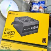 تصویر پاور 650 وات کورسیر مدل POWER CORSAIR CV650 80PLUS (استوک همراه با کارتن) 