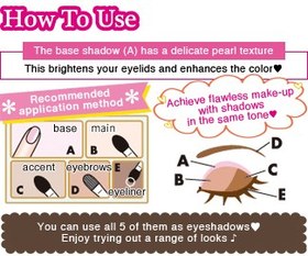 تصویر پلت سایه چشم و ابرو کن میک ژاپن|Canmake Perfect Multi Eyes 