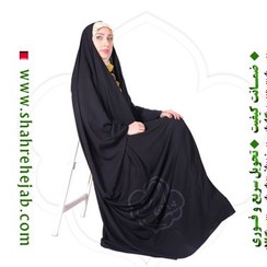 تصویر چادر جده عبایی کرپ کن کن ژرژت شهر حجاب مدل ۸۰۱۴ 