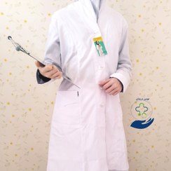 تصویر روپوش پزشکی زنانه خضرا مدل صدف کد ۳۲۴۰۰ 