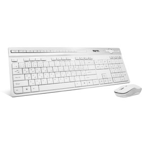 تصویر کیبورد و ماوس تسکو مدل 7106W TSCO TKM-7106 Wireless Multimedia Keyboard