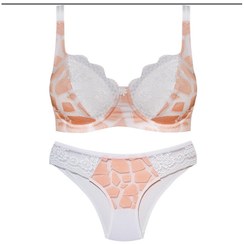 تصویر ست شورت و سوتین زنانه پانیذ مدل فنردار موزاییکی کد 9036-9 