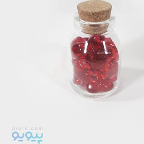 تصویر شیشه قلب شیشه ای 