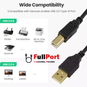 تصویر کابل پرینتر کی نت پلاس به طول 1.5 متر مدل KP-CUPA2015 K-NET PLUS KP-CUPA2015 1.5m Printer Cable