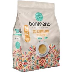 تصویر کافی میکس بن مانو ۲ در ۱ بدون شکر بسته ۲۴ عددی 