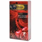 تصویر کاندوم کلایمکس مدل Magic بسته ۱۲ عددی با رایحه انار 