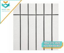 تصویر آجر تایل نسوز نما سفید یخی 10×50 