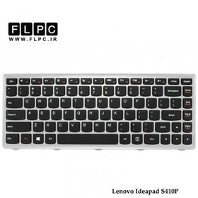 تصویر Lenovo IdeaPad S410 Notebook Keyboard ا کیبرد لپ تاپ لنوو IdeaPad S410 مشکی با فریم فلت کج کیبرد لپ تاپ لنوو IdeaPad S410 مشکی با فریم فلت کج