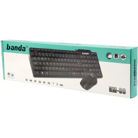تصویر موس و کیبورد Banda KM-88 ا Banda KM-88 Wireless Keyboard and Mouse Banda KM-88 Wireless Keyboard and Mouse