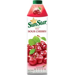 تصویر نکتار آلبالو سان استار 1 لیتری 