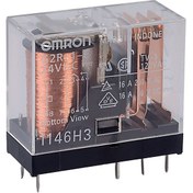 تصویر رله شیشه ای کتابی امرون 24 ولت 16 آمپر 8 پایه OMRON G2R-1-E 